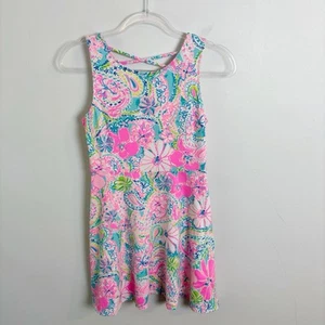 Lilly Pulitzer Girls Clarice Dress Flock Full Of Fun Dress Size 14 - Picture 1 of 11