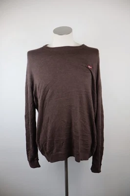 NAPAPIJRI MAGLIONE VINTAGE UOMO Tg 2XL MAN SWEATER CASUAL LOGO LANA COTONE - Изображение 1 из 4