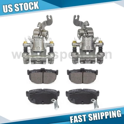 Rear Brake Calipers Ceramic Brake Pads for 2001 2002 2003 Hyundai Elantra - Image 1 of 4