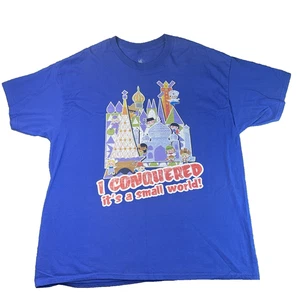 Disneyland WDW I conquered It’s A Small World blau Shirt Erwachsene 2XL - Bild 1 von 7