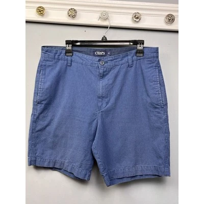 Pantalones Cortos Chaps Para Hombre 34 Azul Cuadros Chino Preppy Golf Sarga Foto 1 de 4