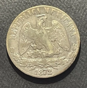 Mexico (Chihuahua) 1872 ChM Peso Silver Coin:"Balanza"-Ex Henry Christensen - Picture 1 of 4