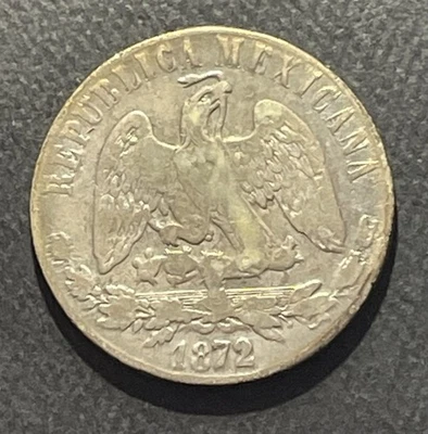Mexico (Chihuahua) 1872 ChM Peso Silver Coin:"Balanza"-Ex Henry Christensen - Image 1 of 4