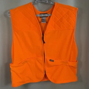 Sports Afield Hunting Vest Mens L Blaze Safety Orange Full Zip Gambag Outdoors - Picture 1 of 12