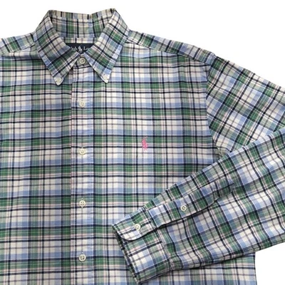 Camisa Ralph Lauren Calce Clásico A Cuadros Manga Larga Con Botones Hombres Mediana Foto 1 de 4