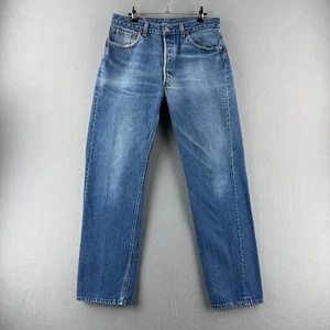 Vintage Levis Jeans Mens 34x32 (Fits 31x30) Blue Denim 501 80s Made in USA - Picture 1 of 20