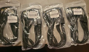 8x CCTV DC Power Splitter Cable 5.5mm x 2.5mm Female to 4 Male Connector LED DVR - Picture 1 of 1