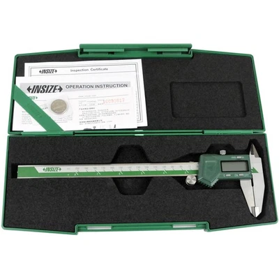 Insize Left Hand Digital Caliper 0-200mm/0-8" Range Series 1130-200 - Image 1 of 4