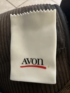 Jarrón vintage Avon 1986 de cerámica blanco bolsa 6" celebrando 100 años - Imagen 1 de 1