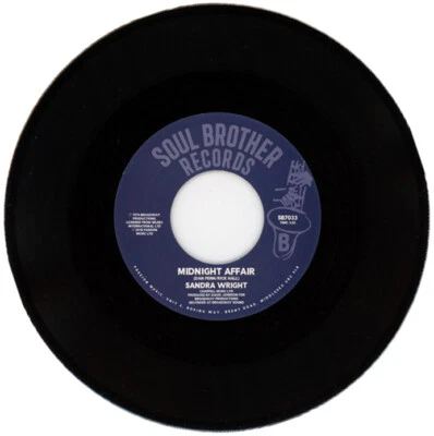SANDRA WRIGHT  "MIDNIGHT AFFAIR c/w WOUNDED WOMAN" 1974 MODERN SOUL - Image 1 of 2