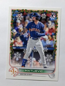 2022 Topps Holiday #HW136 J.J. Matijevic RC Houston Astros - Picture 1 of 2
