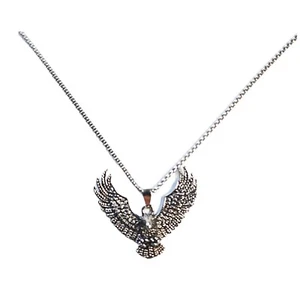 Collana con ciondolo aquila in argento - Foto 1 di 3
