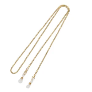 70cm/27inches Gold Non-slip Metal Glasses Chain Sunglasses Lanyard Mask Chain - Picture 1 of 5