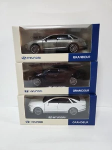 1:38 Hyundai Grandeur GN7 3 Vehicles(Gray/Black/White) Set Dealer Edition - Picture 1 of 7