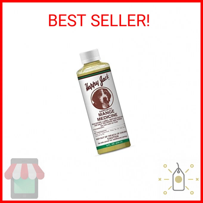 HAPPY JACK Mange Medicine & Treatment for Dogs & Horses - Brings Soothing Itch R - Image 1 of 2