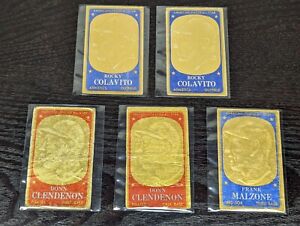 1965 Topps Embossed 10-Card Filler Lot, Rocky Colavito X 2, All GD-FR-PR