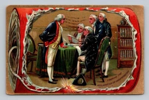 Tuck Framing The Declaration Of Independence Postcard 1913 - Picture 1 of 2