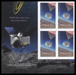 US 5820a OSIRIS-REx imperf NDC plate block 4 LL MNH 2023 - Picture 1 of 1