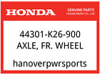 Honda OEM Part 44301-K26-900 AXLE, FR. WHEEL