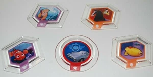 Disney Infinity (5) Discos Eléctricos Nemo Mulan Stitch Frozen Cars Excelente Estado - Imagen 1 de 1