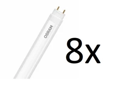 8x Osram LED Röhre 16,4W 120cm G13 kaltweiß 1800lm EEK:F (Spektrum A-G) - Bild 1 von 2