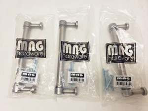 QTY 3 MNG Hardware 85664 Precision Cabinet Pull 8 Distressed Pewter New NIB 5F3 - Picture 1 of 4