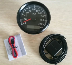 85MM Black 200KM/H GPS Speedometer for Car Truck Motorcycle Marine 9-32V Red Led - Picture 1 of 7