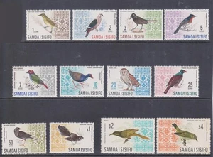 (K46-39) 1967 Samoa set of 12stamps birds 1c to $2 MH (AN) - Picture 1 of 1