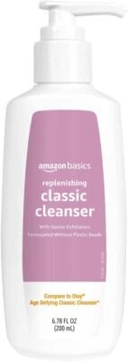 Limpiador reponedor Amazon Basics lavado facial exfoliante, sin perfume, 6,78 fl oz Foto 1 de 3