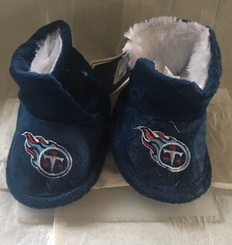 Tennessee Titans Toddler Boot Bootie Slippers NEW - Free U.S.A. Shipping Cover