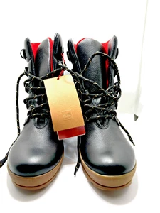 Cougar Black /Honey Leather WaterProof Boots Womens Size 10 New In Box - Picture 1 of 11