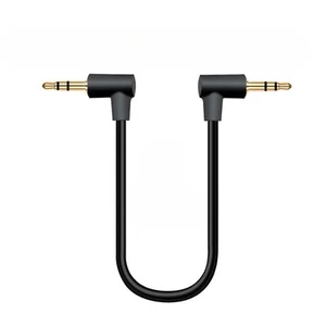 R45 3.5mm Stéréo Câble Jack Adaptateur, 90° Coudée 20cm pour Voiture & Casque - Photo 1 sur 14