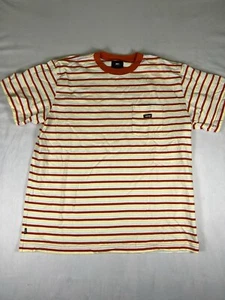 T-shirt Obey a righe stile tasca arancione taglia large - Foto 1 di 7