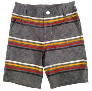 Swim Trunks Boys Size: 6 Art Class Gray Pink Striped Lined Pockets Snap Closure - Picture 1 of 14