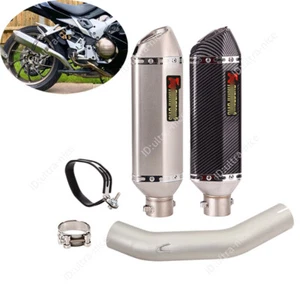 For Honda VFR800F 2014-2020 Exhaust System Mid Link Pipe 51mm Muffler Silencer - Picture 1 of 13