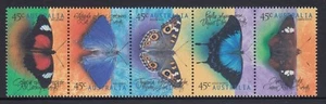 Australia 1998 AUSTRALIAN BUTTERFLIES Se-tenant Strip of Five MNH Price $3.50 - Picture 1 of 1