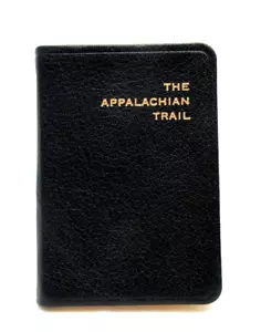 APPALACHIAN TRAIL 3x4" MINI Guide Leather Cover Notebook w Maps Info 160 Pgs Blk - Imagen 1 de 12