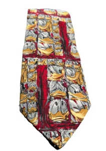 DISNEY “THAT’S DONALD” Donald Duck Silk Tie Business Suit, Wedding , Work New - Picture 1 of 4