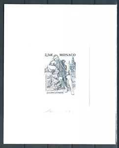 Monaco, 2021,Music,signed artist die proof in blew,RARE. - Picture 1 of 1