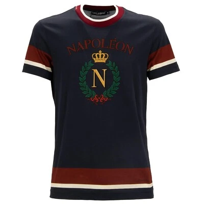 Dolce & Gabbana Dg Logo Crown Napoleon Cotton Blue Red 13421 - Imagem 1 de 4