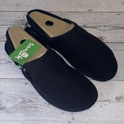 Sanuk Shoes Womens 9 Black Yoga Sling Cruz Slip On Comfort Slingback Sandals NEW - Image 1 of 4
