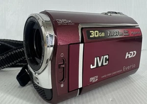 JVC Everio GZ-MG330RAA Camcorder Hybrid MicroSD Hard disk 30GB internal Works - Picture 1 of 13