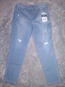 Seven 7 Women's Tummyless High-Rise Slim Boot Blue Jeans Pants Stretch Size 16 - Picture 1 of 10