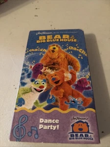 Bear In The Big Blue House Dance Party! (VHS, 2002) Jim Henson Tested  - Imagen 1 de 3