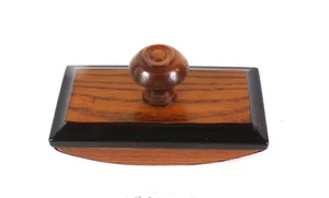 Ebonized Solid OAK Ink Rocker Blotter Copy 1890's Handmade MN 2 Papers INCL #44 - Picture 1 of 24
