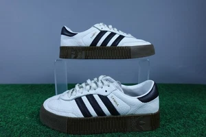 Adidas Samba Rosa Zapatos Mujer Talla 5.5 Plataforma Suela de Goma AQ1134 Tenis - Imagen 1 de 8