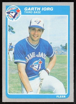 1985 Fleer #107 Garth Iorg   - FREE SHIPPING - Image 1 of 2