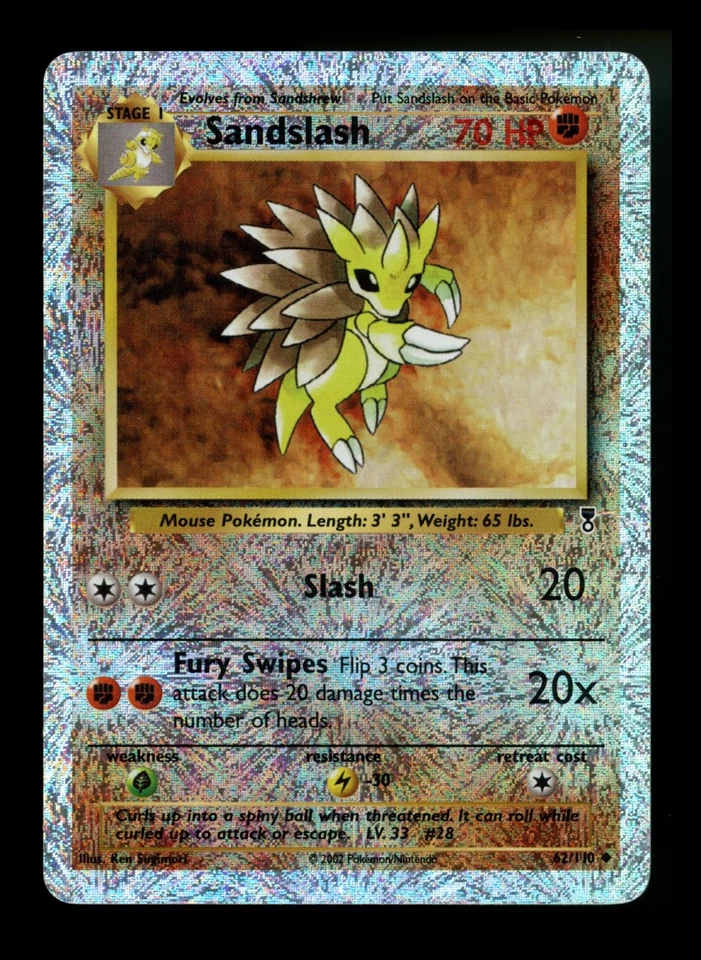 Sandslash 62/110 Legendary Collection 2002 Reverse Holo Pokémon Card TCG - Image 1 of 4