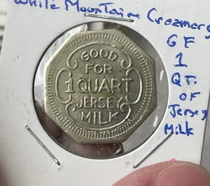 Ficha de fantasía White Mountain Creamery Co - Lima Ohio OH KH L2 - Imagen 1 de 2