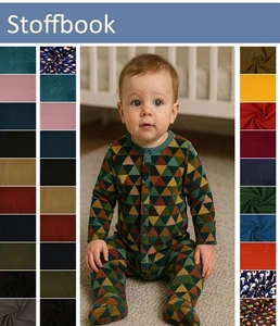 FEINCORD BABYCORD CORD STOFF METERWARE KINDERSTOFF BAUMWOLLE CORDSTOFF VELOUR - Bild 1 von 45